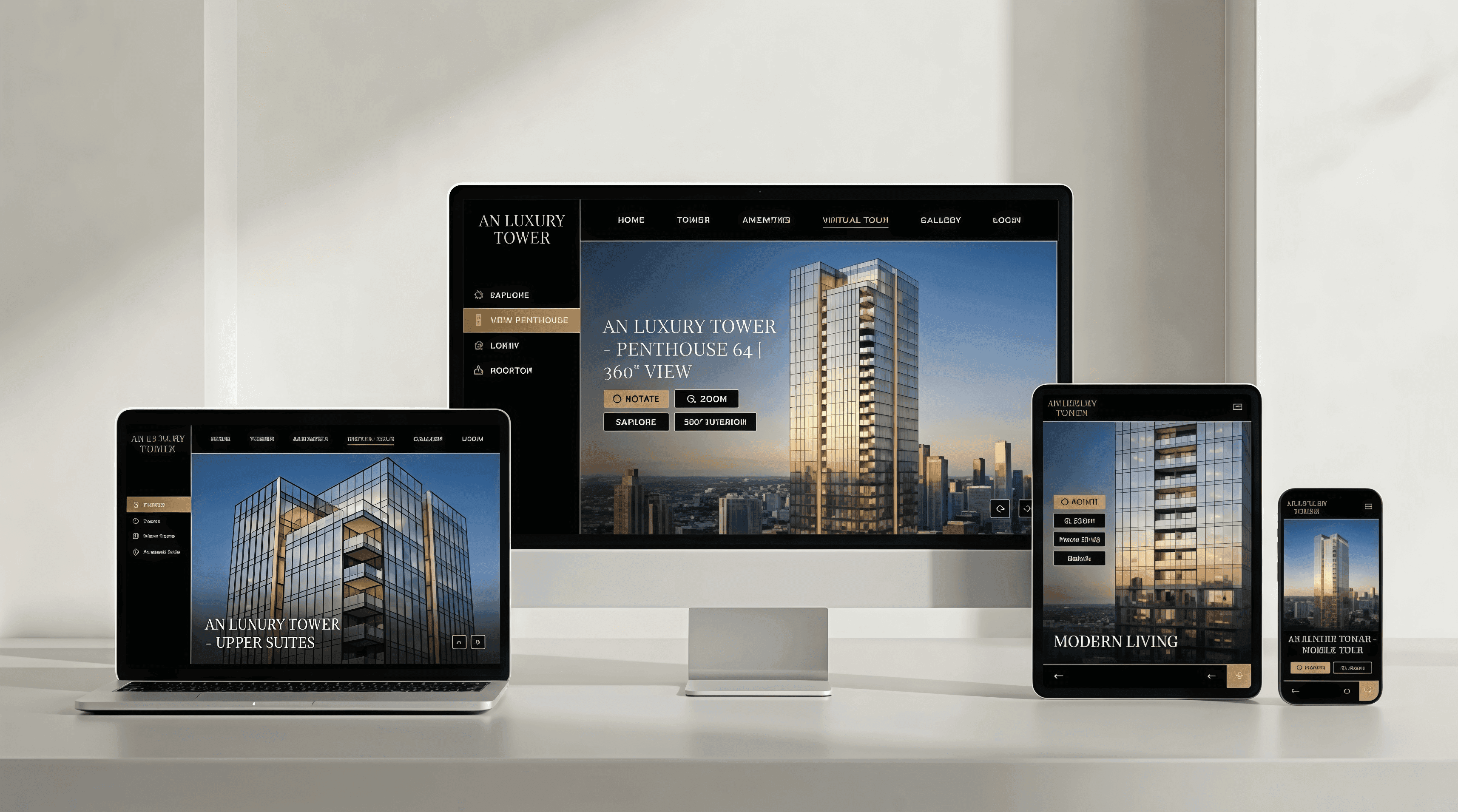 Luxury Tower Virtual Tour project visualisation