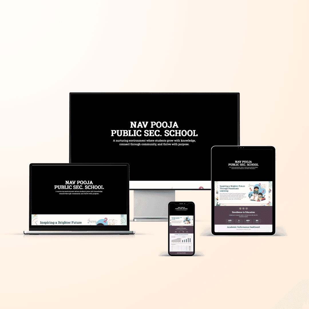 Nav Pooja Public Secondary School project interface